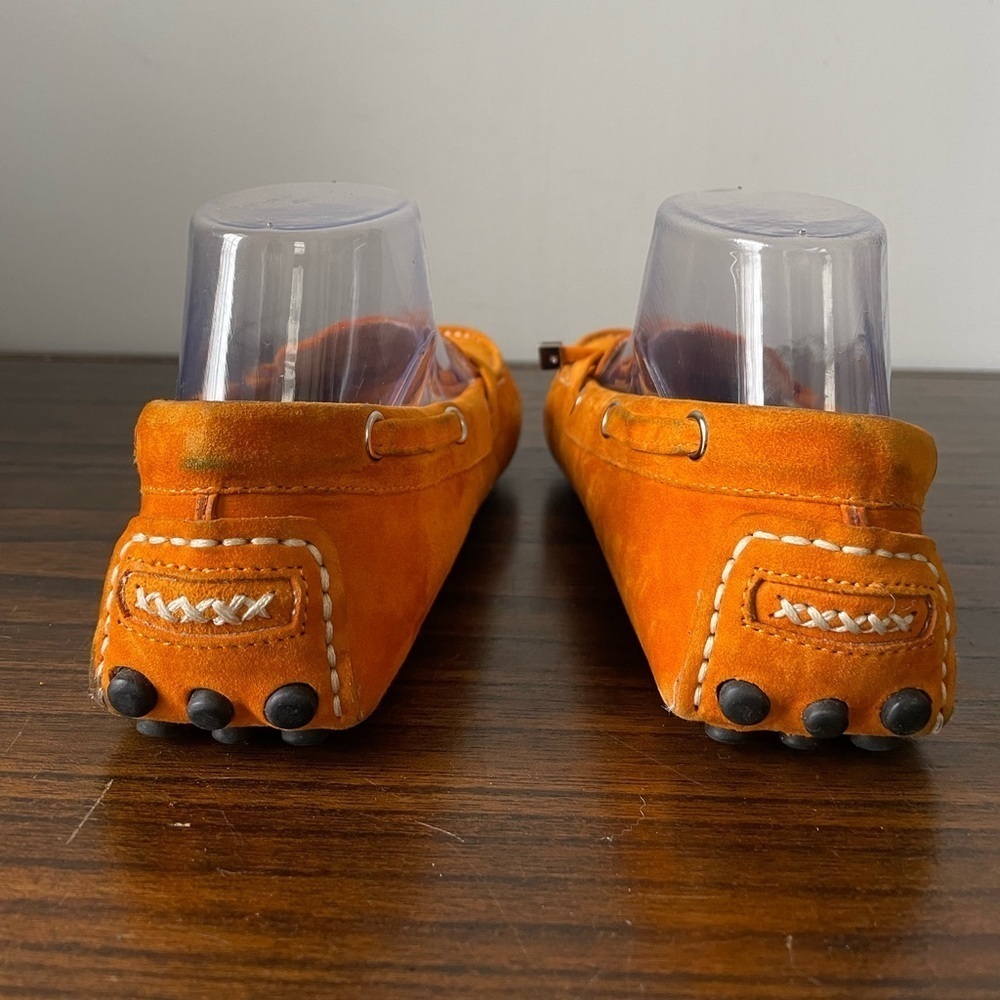 Patricia Green, euro 38 or US 7, Stephie, orange yellow leather driving moccasin - Picture 4 of 11